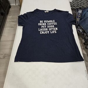 Navy Blue Graphic Tee - Short Sleeve
